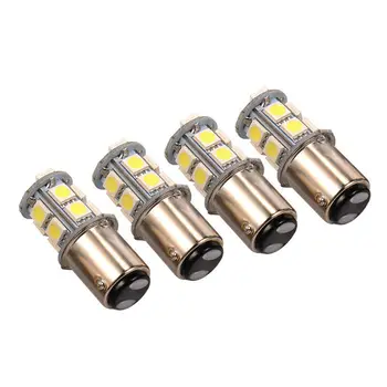 

10pcs Cool White 1157 13SMD RV Camper Trailer LED Light Tail Brake Bulb 1141 Car Replacement Accessories