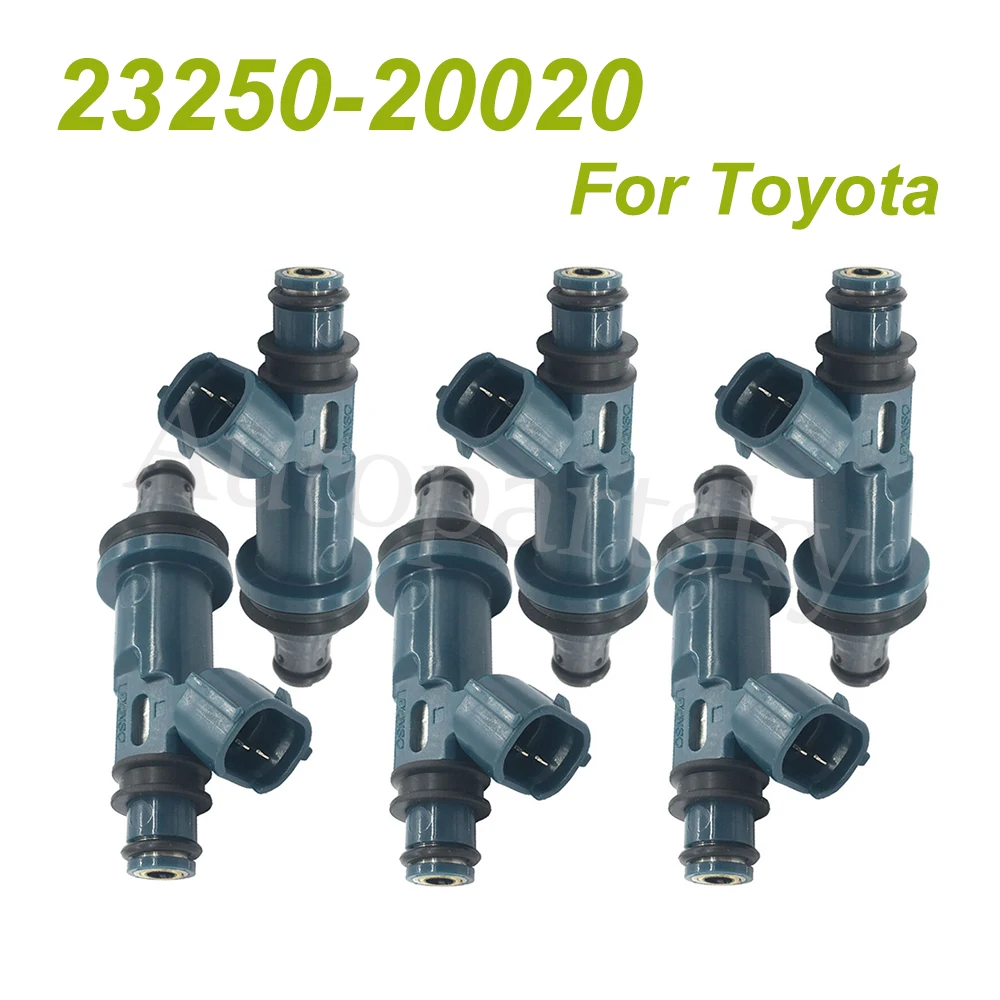 

6PCS Fuel Injector 23250-20020 23250-0A010 For Toyota AVALON SOLARA HIGHLANDER CAMRY For Lexus ES300 3.0L 1997-2004
