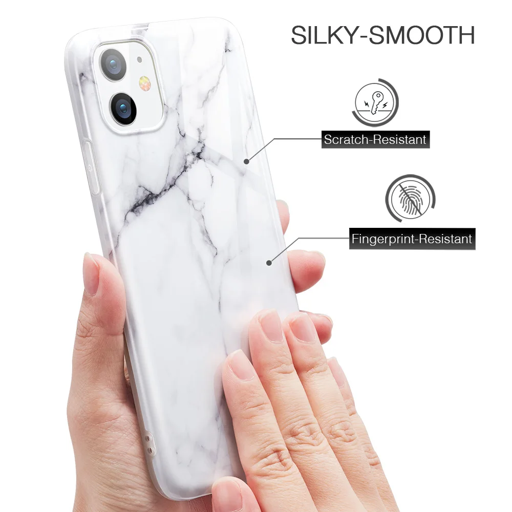 ESR Phone Case For iPhone SE 2020 X XS XR Max 11 Pro 8 7 Marble Pattern Case for iPhone SE 2020 Back Cover TPU Silicone Case