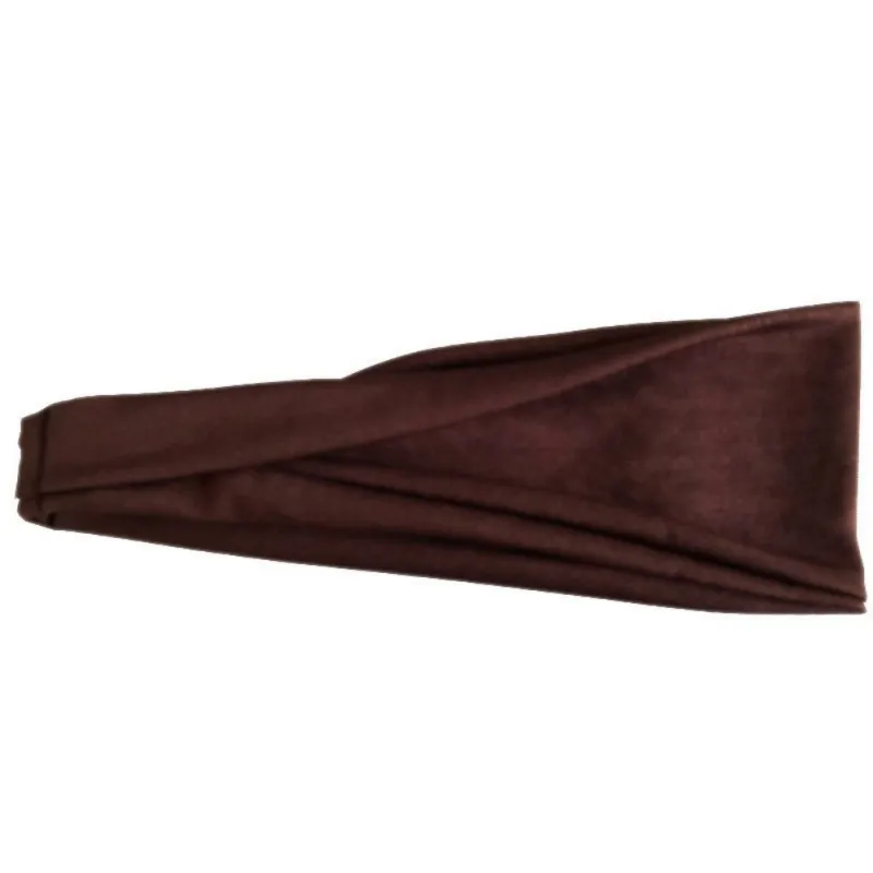 1Pcs Men Sports Headband Yoga Sweat Absorbent Belt Running Fitness Outdoor Headband Elastic Head Scarf Solid Color