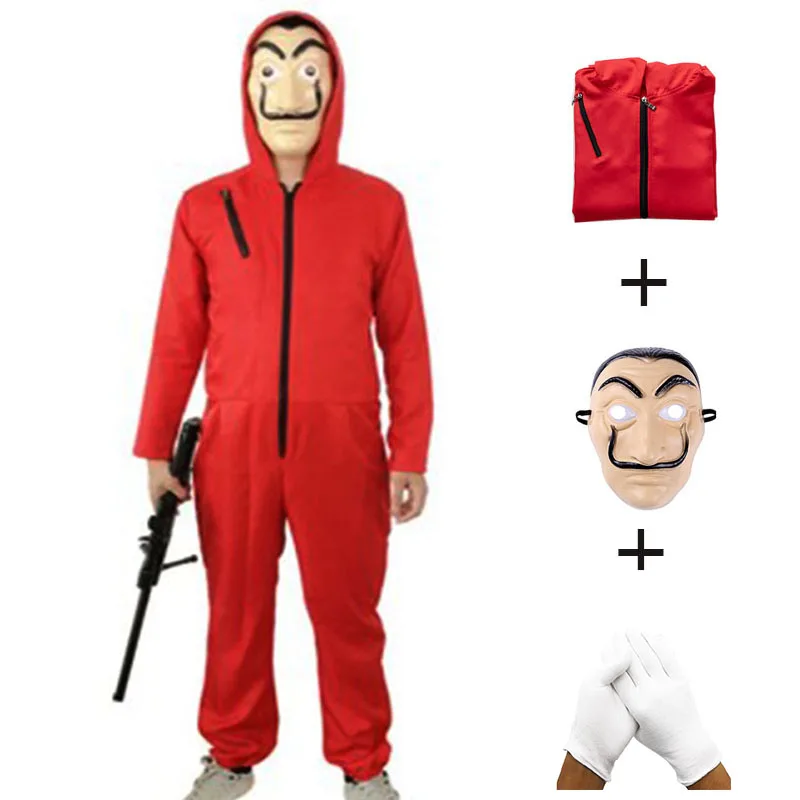 NWZSM Salvador Dali Cosplay La Casa De Papel Costume Child Adult Man Woman Halloween -Zentai shop online He0d398e9af0c4799a0a6a8e30d900ef33.jpg