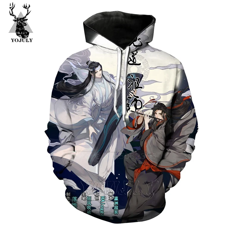 4 Grandmaster of demonic cultivation толстовки off white мужские Mo Dao Zu Shi wei wuxian 3d принт Аниме Толстовка Хип Хоп Уличная одежда - Цвет: 4