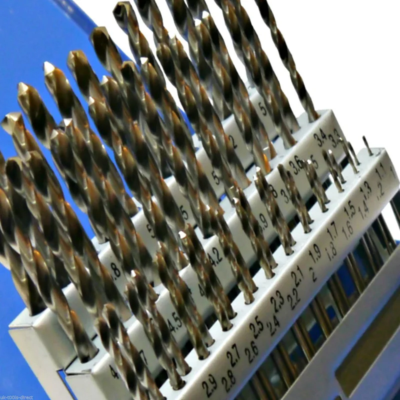 

ABFU-51pc Engineering Drill Bit Set Hss 1 - 6mm in 0.1mm Increments