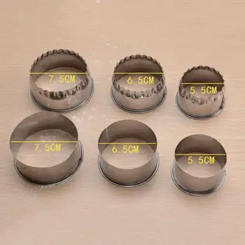 

Dumpling Maker Mold DIY Dough Pastry Dumpling Wrapper Stainless Mold Round Cutting Press Rings Kitchen Tools Steel I4V4