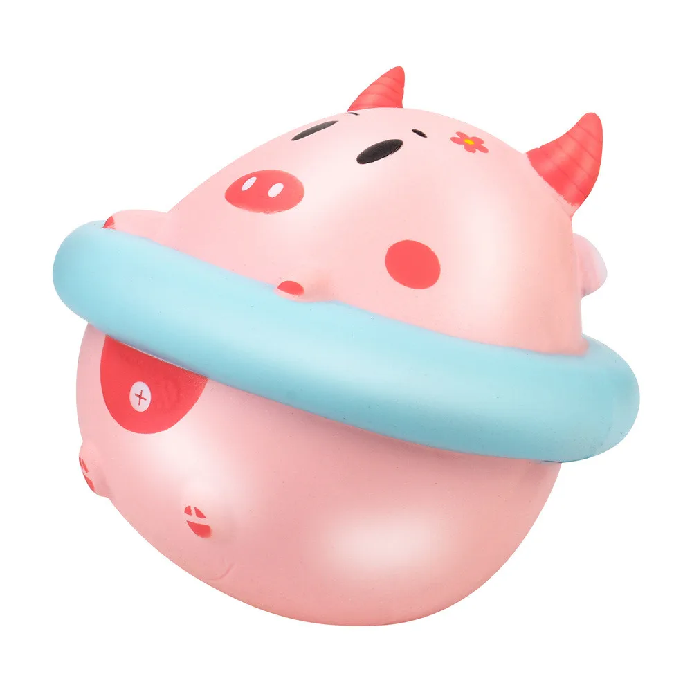 6," мягкое милое кольцо для плавания свинка Ангел медленно поднимающийся Kawaii ароматизированные мягкие для сжатия игрушка 0906