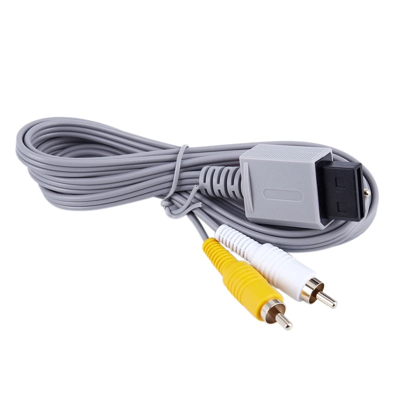 Аудио Видео AV композитный 3RCA кабель Шнур Разъем для игровой консоли nintendo wii