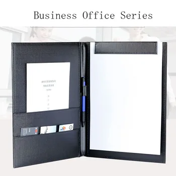 

Business office supplies Contract folder manager folder Hotel A4 contract signed leather black conference pad