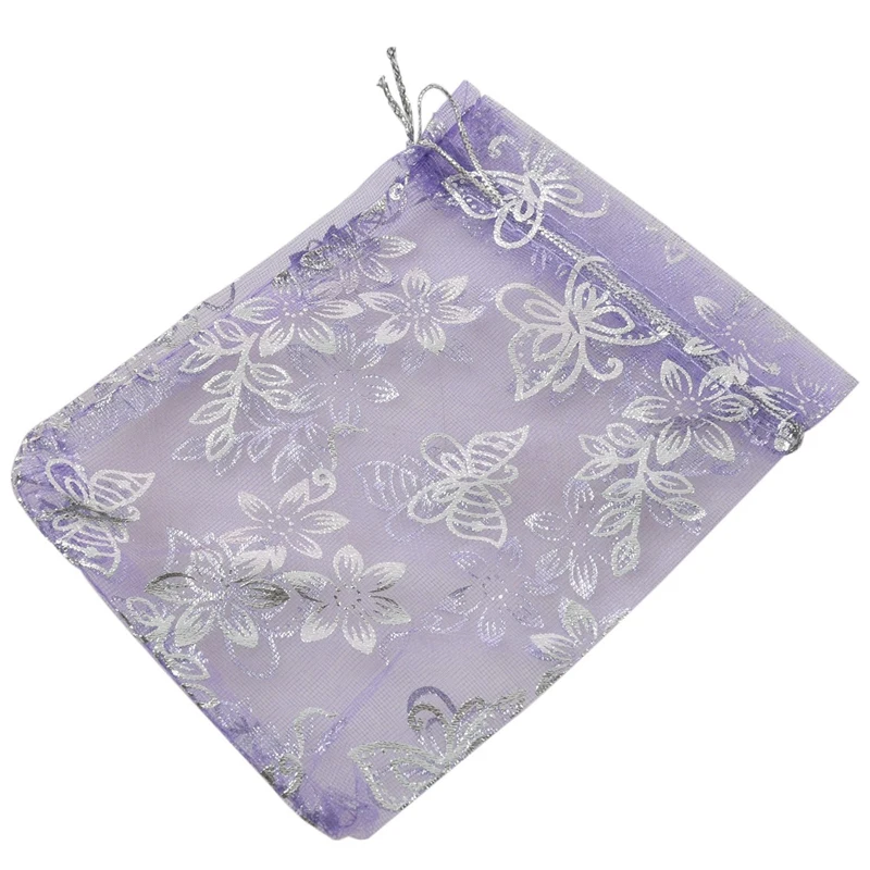 ABUI-100pcs, смешанный Подарочный мешочек из органзы, Свадебный шарик, конфетные подарочные пакеты