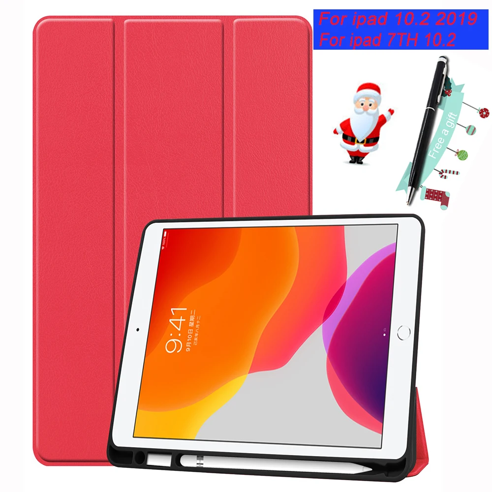 Чехол для ipad 10 2 2019 чехол Apple 7 7-го дюйма A2200 A2198 A2232 защитный из искусственной кожи с