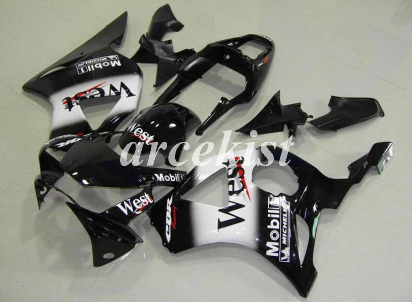 4 подарки ABS мотоцикл Полный обтекатели комплект Подходит для HONDA CBR954RR CBR954 954 2002 2003 тела набор черный