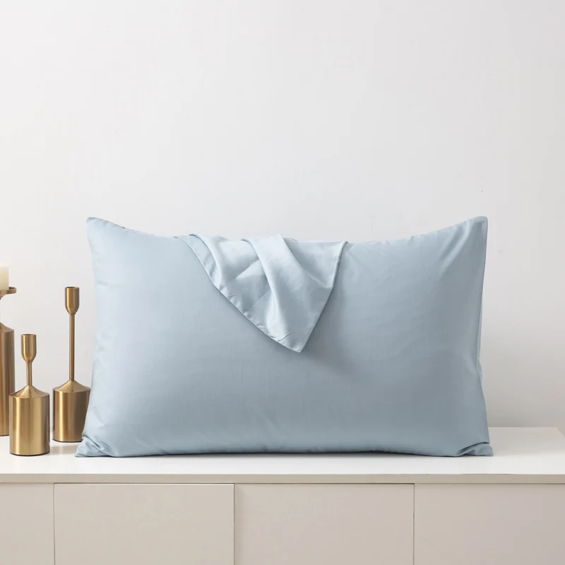 60S High Quality Egyptian Cotton Pillow Case Solid Color Home Hotel Bedding Pillow Cover Brief Style Pillowcase 5