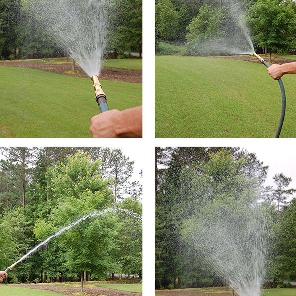 High Pressure Irrigation Connectors Cleaning Agricultural Twist Garden Watering Brass Adjustable Threaded Spray Nozzle Car Wash
