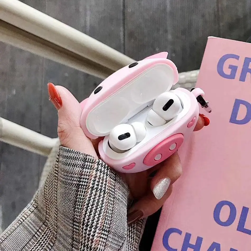Чехол для наушников для Airpods Pro Чехол силиконовый милый поросенок кактус медведь Мультяшные наушники/Earpods чехол для Apple Air pods Pro 3 чехол s