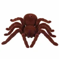 New Scary Remote Control Creepy Soft Plush Spider Infrared RC Tarantula Toy Kid Gift 2