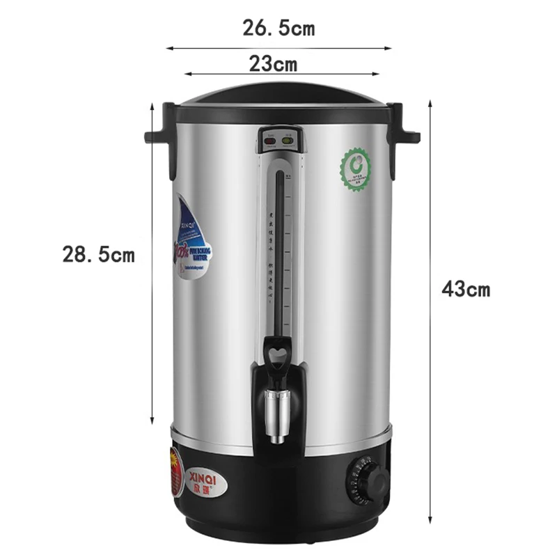 12L 2200W Commercial Water Heater Warmer 304 Stainless Steel Hot Boiler  Electric Kettle Water Dispenser With Temperature Control - AliExpress