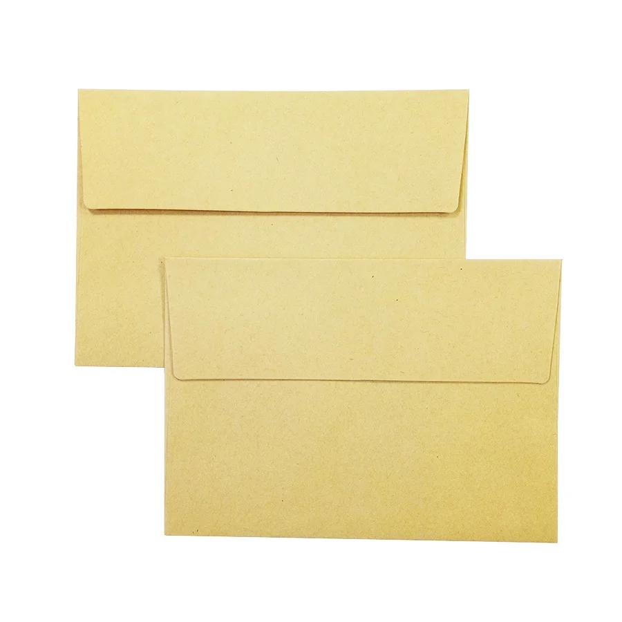  50 Pcs/lot Classical Kraft Blank Paper Envelopes Wedding Invitation Envelope Gift Envelope For Card - 4.00053E+12