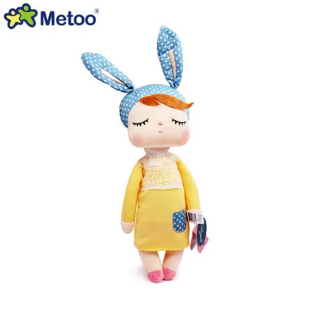 10 шт. Metoo Кукла Kawaii плюшевая мягкая игрушка животные детские игрушки для детей Девочки Мальчики День рождения Рождество Кролик Анжела - Цвет: Цвет: желтый