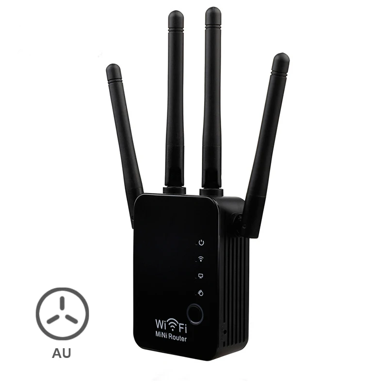 Китайская (AU) Мини Wifi беспроводной маршрутизатор повторитель сигнала Усилитель диапазона 300 Мбит/с домашний GV99 - Тип штекера: Китайская (AU)
