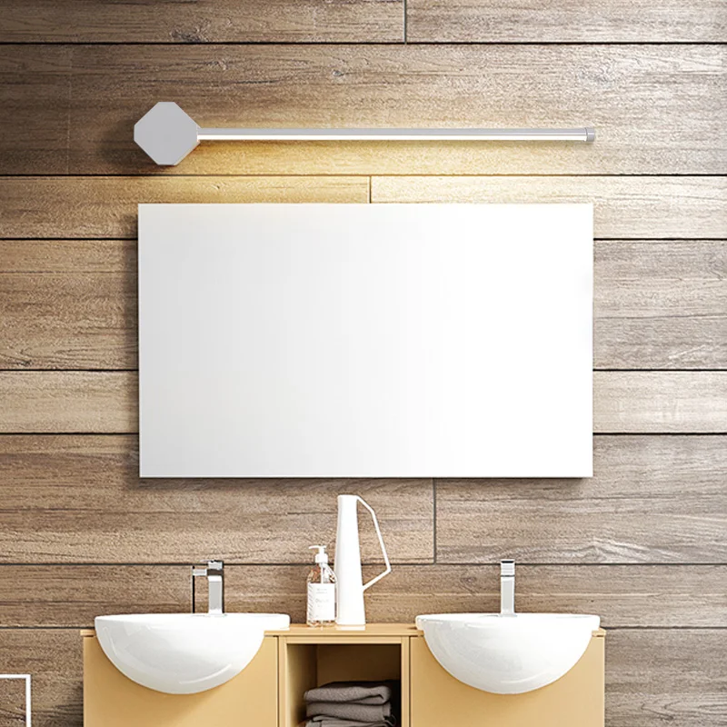 Креативная современная светодиодная зеркальная лампа Длина 400/600/800 мм Туалетная Зеркало макияж зеркало с подсветкой белый или черный Цвет 90-260V Настенные светильники