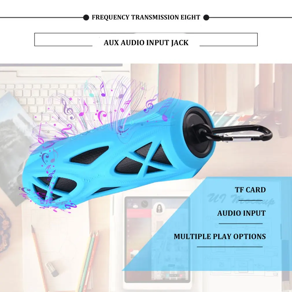 Bluetooth Speaker Portable Outdoor Loudspeaker Wireless Mini Column Portable Subwoofer Sports Speaker Multi-Function Speaker