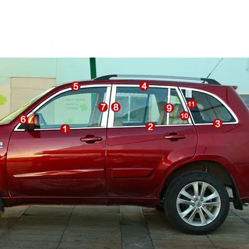 

stainless steel car window trims for chery tiggo 3 2014 2015 2016 2017 2018