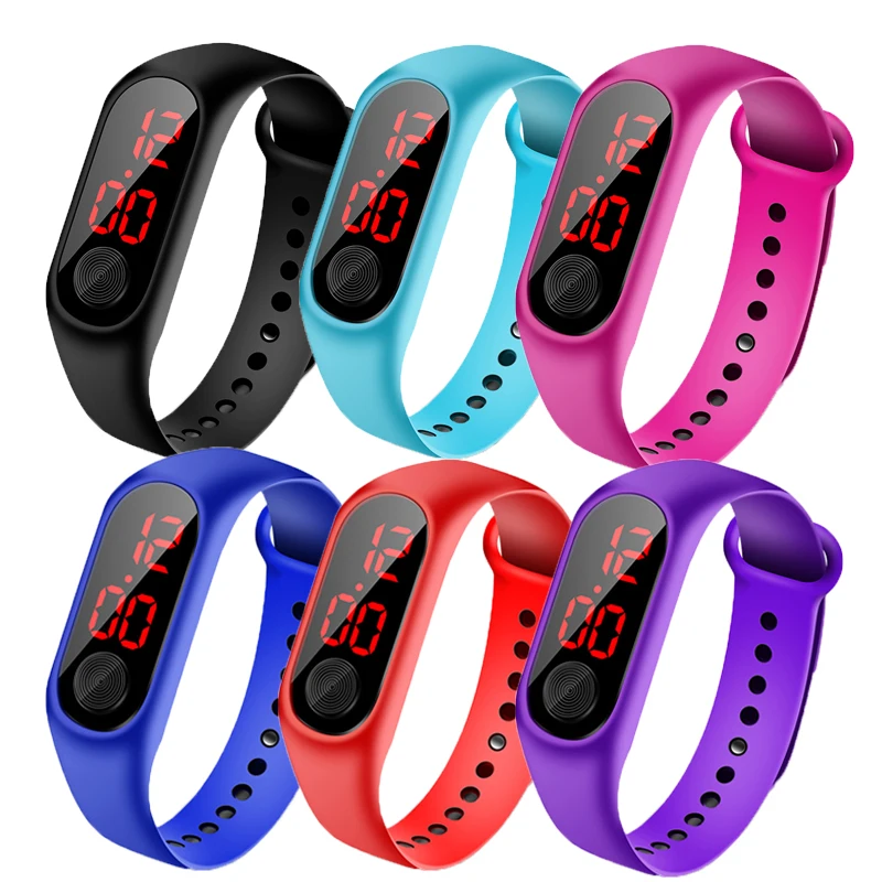 Reloj Digital Led para deportes al aire libre para niños y niñas, reloj de pulsera electrónico multifunción, resistente al agua, 2020