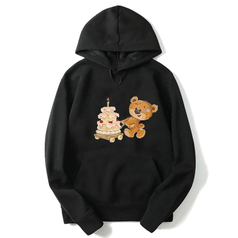 Hoodies 2 Худи для маленьких мальчиков; Модная одежда для девочек; толстовки с капюшоном в стиле Харадзюку каваи; Детские свитшоты для подростков с изображением медведя; подарок на день рождения - Цвет: Hoodies 2