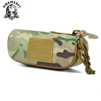 

1000D Nylon Tactical Glasses Bag Hard Molle Waterproof Mini Case Outdoor Camouflage Eyeglasses Multi-functional Bag Accessories