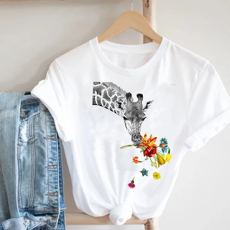 Women Printing Butterfly 90s Sweet Love Kawaii Valentine's Day Fashion Clothes Print Tee Top Tshirt Female Graphic T-shirt