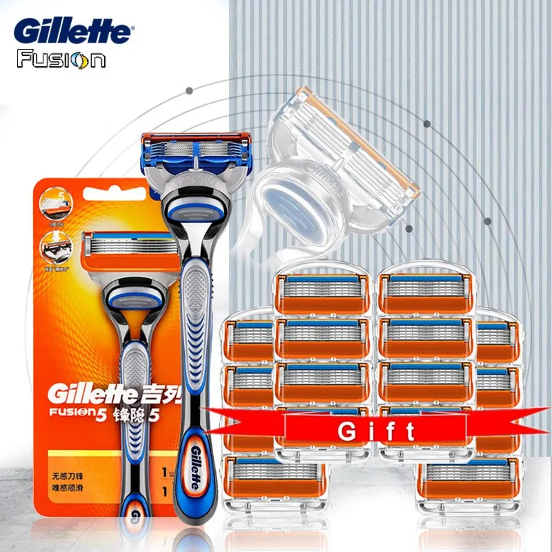 

Straight Razor Gillette Fusion 5 Shaving Machine Safety Face Shaver For Men Shave Cassettes For Beard With Replacebale Blades