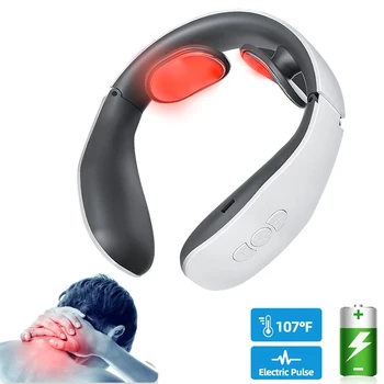 

Smart Neck Massager Portable Pulse 4D Cordless Trigger Point Deep Tissue Massage with Heat Gifts for Mom Wife Women Men Dad