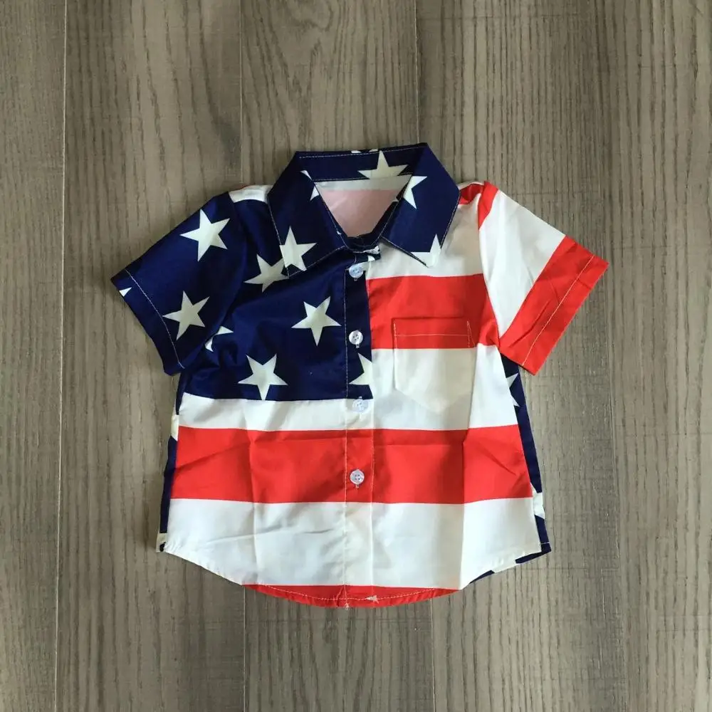 Girlymax July 4th/Летняя одежда для маленьких мальчиков на День независимости хлопковый