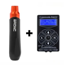 Оригинальная Bronc-V6 Татуировка роторная машинка ручка швейцарский мотор с hp-2 мощность татуировки lcd Цифровая Татуировка комплект