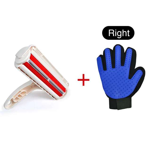 Red Right hand Машинка для удаления шерсти домашних животных, щетка для чистки собак и кошек, щетка для удаления шерсти собак и кошек с ковров мебели - Цвет: Red Right hand
