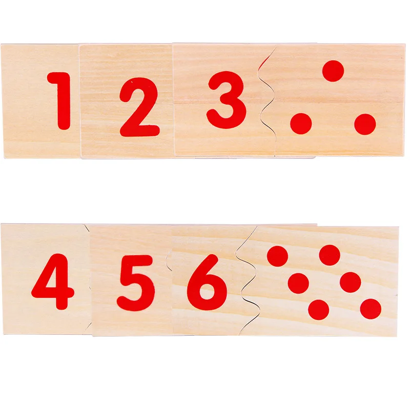 

Montessori Mathematics Teaching Aids with Numbers with Chips Jigsaw Puzzle Montessori Profession Educational Toy ENLIGHTEN CHILD