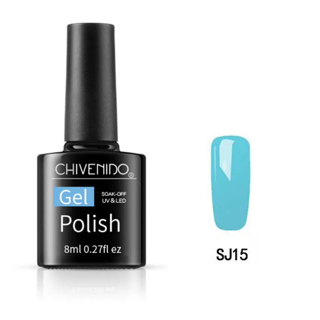 30 Color Solid Gel Varnish Nail Polish Adhesive Bare Color Durable Semi Permanant UV Nail Art Prime Gel Varnish Nail Polish