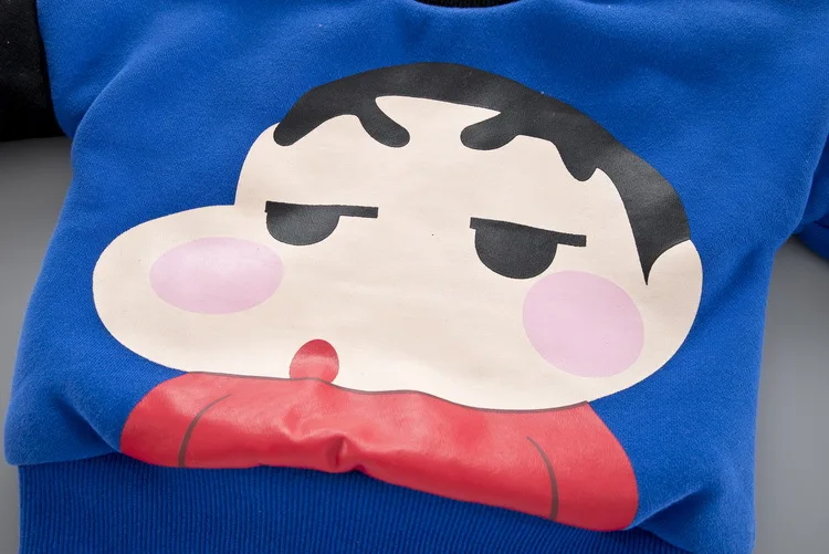 Korean-style Cartoon Pullover CHILDREN'S Sweater Thick Autumn And Winter New Style plus Velvet Cotton Baby Cotton-padded Cl
