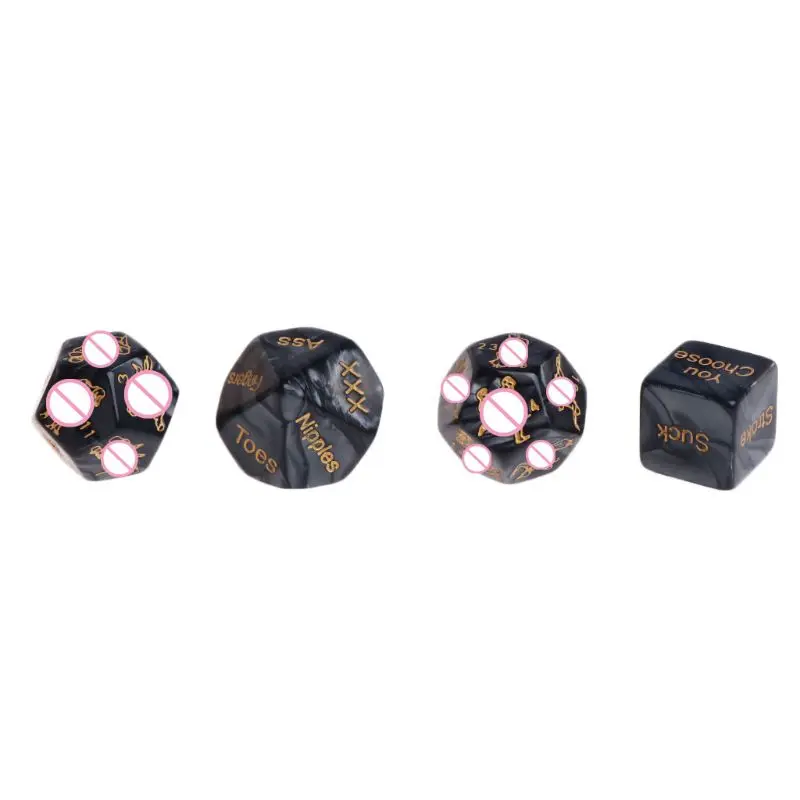 Acrylic Dice Set 4 Pcs