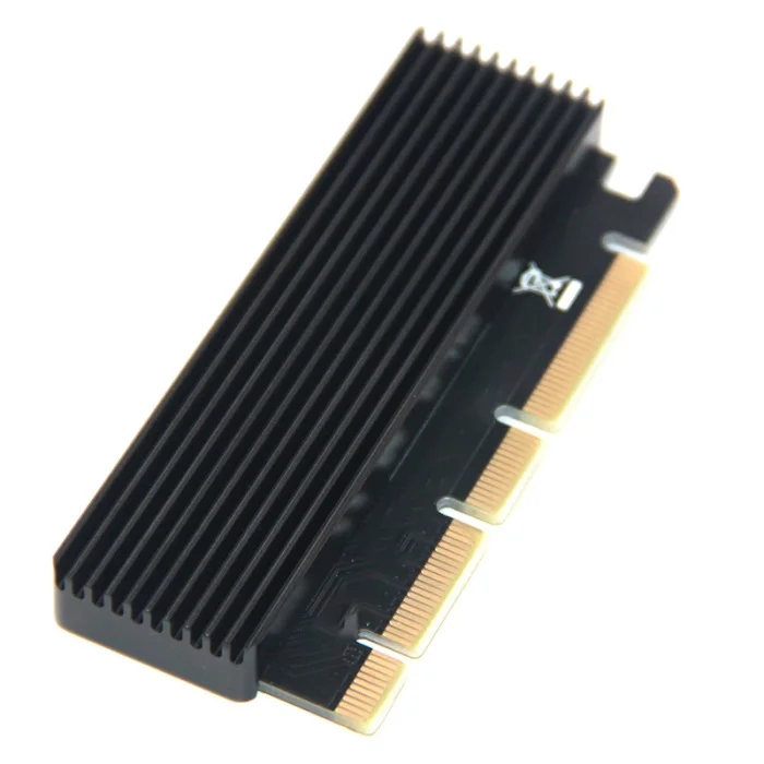 NVME адаптер M.2 к PCIE3.0 полная скорость x16x8x4 Плата расширения MKEY Полный алюминиевый корпус охлаждения NK-Shopping