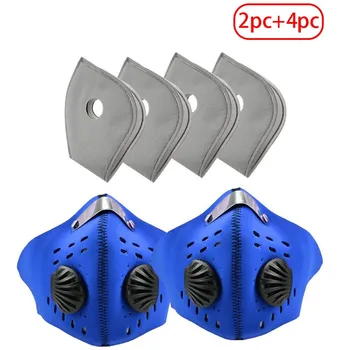 

Facemask Half Face Cover With 4pcs Carbon Filter Pm2.5 Neoprene Unisex Facemask-anti Dust Breathable Topmask Filter 3d st Mouth