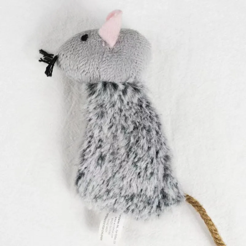 gray 5 шт. игрушка кошачья мята, кошка жевательная игрушка устойчивая к укусам кошачья мята игрушки для кошек, кошачья мята заполнены Мультяшные мышки для котов грызунок жевательная игрушка - Цвет: gray