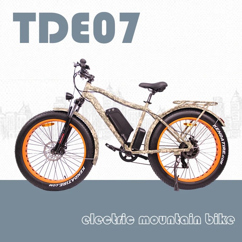 Excellent EZBIKE TDE07 electric mountain bike 750W hunting ebike Beach Snow Electric bicycle 48V lithium Battery motor bike e-bike 1