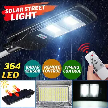 

Mising 120W LED Radar Sensor Solar Street Light with Remote Controller for Plaza Park Garden Courtyard Outdoor Lighting