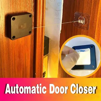 

Punch-free Automatic Sensor Door Closer Automatic Mounted Spring Door Closer Adjustable Surface Door Closer Home Door Hardware