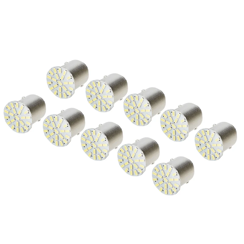 10pcs 12V 1157 22SMD P21W BAY15D LED Bulb Car Auto Front Lights Brake Lights Turn Lights Parking Lamp Bulbs FOR Car Lighting