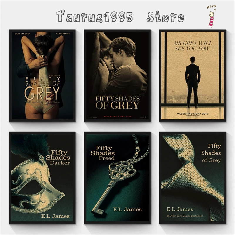 New Fifty Shades Of Grey Nostalgic Retro Kraft Paper Movie Poster Decorative Painting Wall Sticker Wall Stickers Aliexpress New Fifty Shades Of Grey Nostalgic Retro Kraft Paper Movie Poster Decorative Painting Wall Sticker Wall Stickers Aliexpress