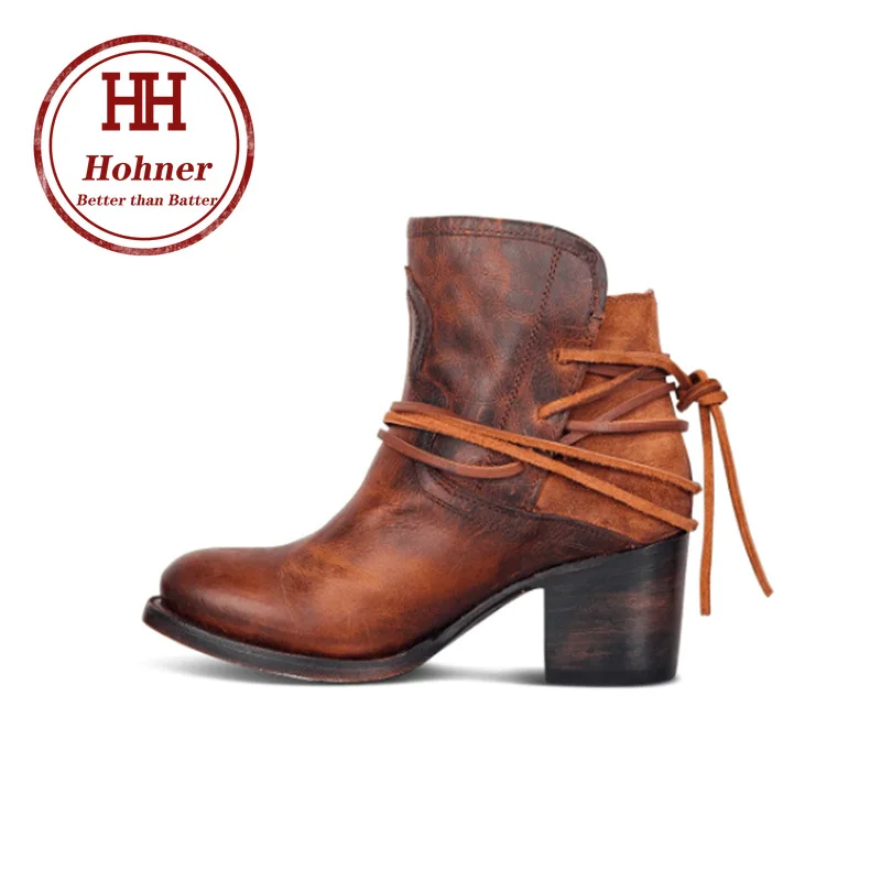 

Hohner fashion straps large size pointed high-heeled tube ladies autumn and winter PU Martin Boots