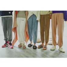 Sanderala, Женская Фланелевая пижама, шаровары, штаны,, зимние эластичные свободные брюки, талия, однотонная Пижама, нижнее белье для дома, для сна