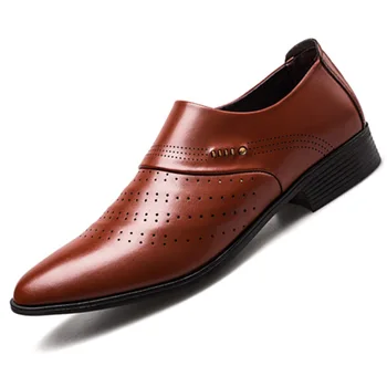 

2020 Formal Shoes Men Pointed Toe Men Dress Shoes Patent Leather Men's Oxford Formal Shoes For Men Fashion Dress Footwear 38-48