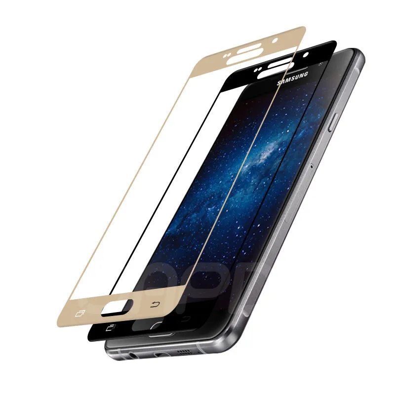 9D полностью закрывающая Защитная Стекло для Samsung Galaxy A3 A5 A7 J3 J5 J7 S7 закаленное Экран протектор Стекло Пленка чехол